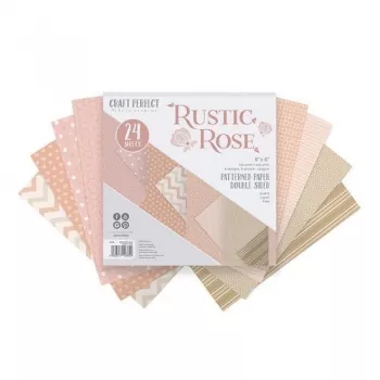 Tonic Studios Craft P. 6x6 Paper Rustic Rose 24 Bg
