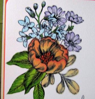 GALERIE, Grußkarte Spellbinder, Pressed Bouquet Press Plate