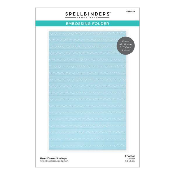 Spellbinders, Embossingfolder Hand Drawn Scallops