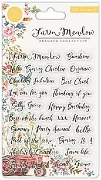 Farm Meadow - Stamp Set - Sentiments, Craft Consortium