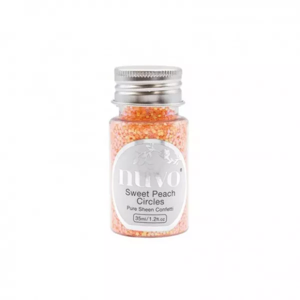 Tonic Studios • Nuvo pure sheen confetti sweet peach circles