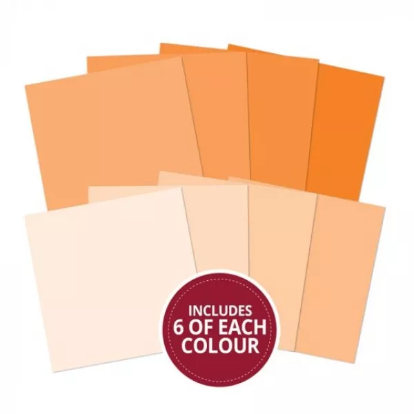 Colour Families Paper Pad - Orange, Hunkydory
