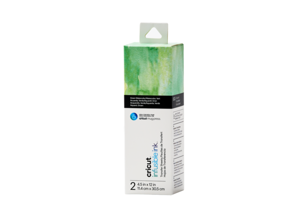 Cricut, Infusible Ink Transfer Sheets Green Watercolor Cricut, Infusible Ink Transfer Sheets Green Watercolor