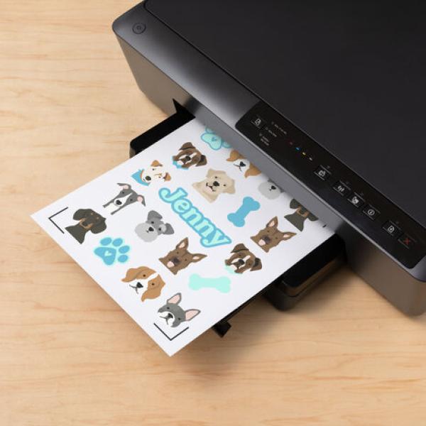 Cricut, Printable Waterproof Sticker Set A4 White