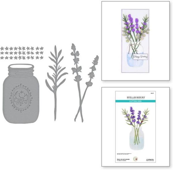 Spellbinders, Mason Jar and Lavender