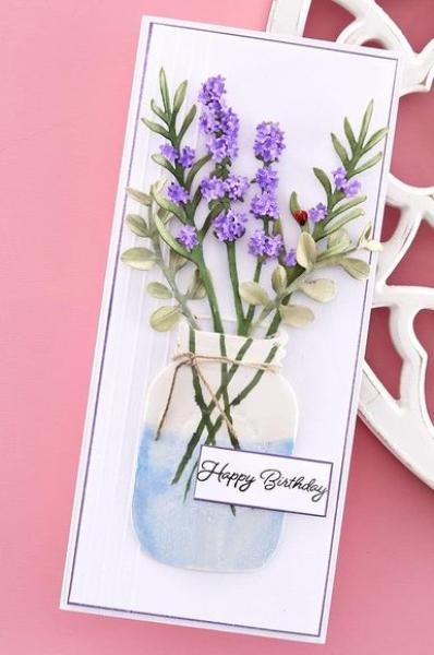 Spellbinders, Mason Jar and Lavender