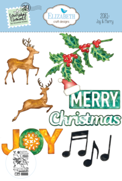 Elizabeth Craft Designs, Joy & Merry Dies