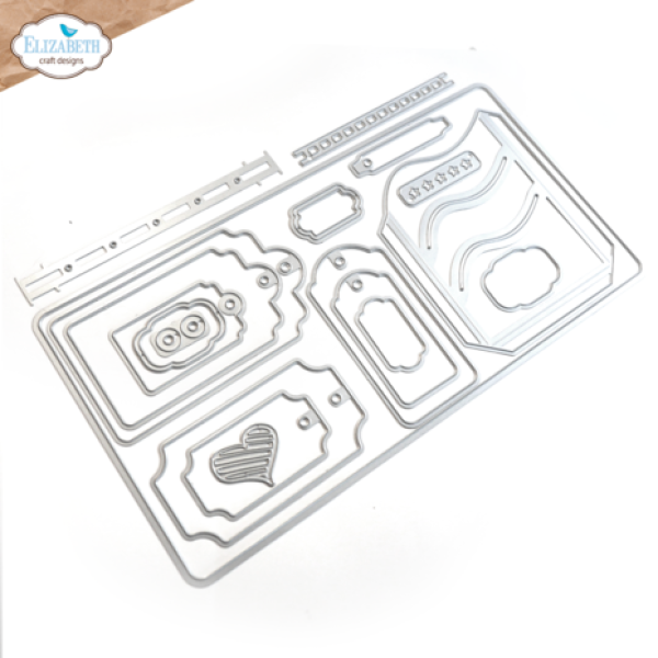 Elizabeth Craft Designs, Journal Elements Labels, Tags and More Dies
