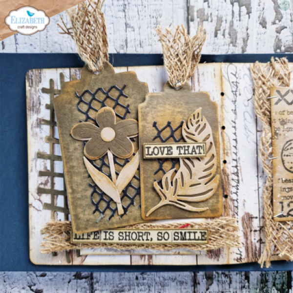 Elizabeth Craft Designs, Journal Elements Labels, Tags and More Dies