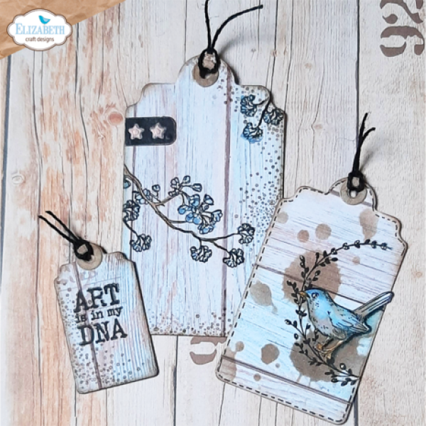 Elizabeth Craft Designs, Journal Elements Labels, Tags and More Dies