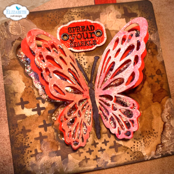 Elizabeth Craft Designs, Journal Elements Ornate Butterfly Dies