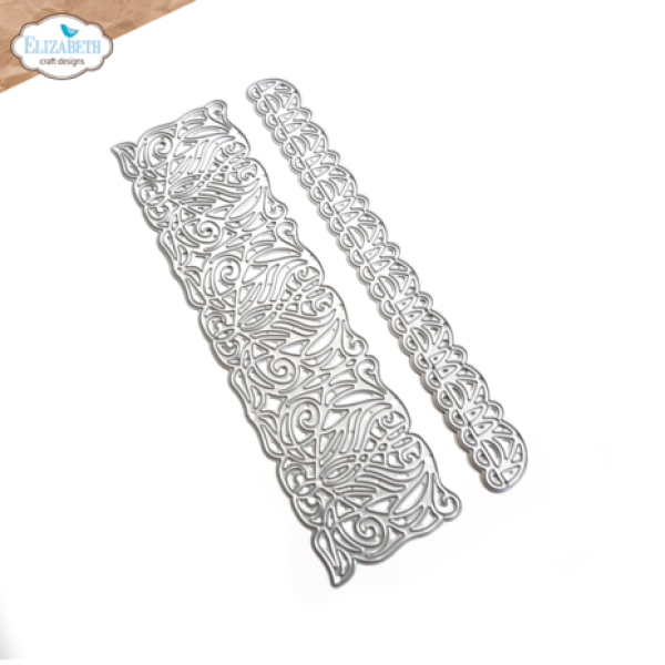 Elisabeth Craft Designs, Evening Rose Dies Elegant Decorative Borders