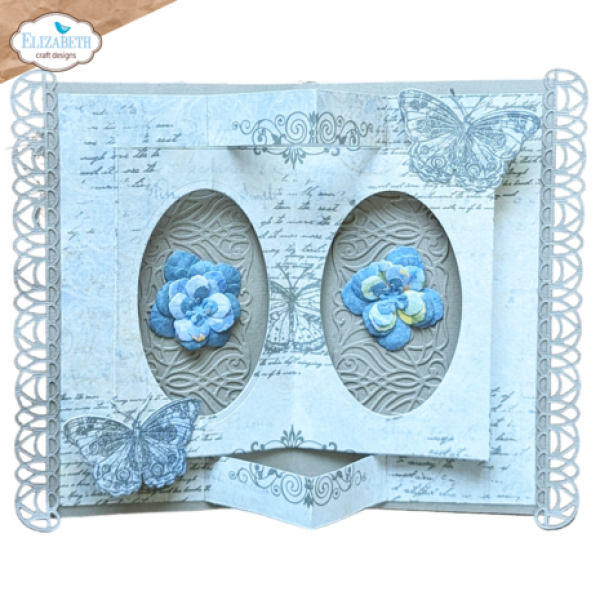 Elisabeth Craft Designs, Evening Rose Dies Elegant Decorative Borders