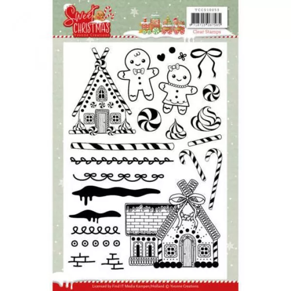 Yvonne Creations, Clear Stamps Sweet Christmas