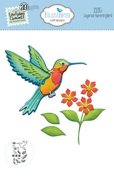 Elisabeth Craft Designs, Sunny Days Die Layered Hummingbird