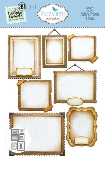 Elisabeth Craft Designs, Sunny Days Die Picture Frames & Mats