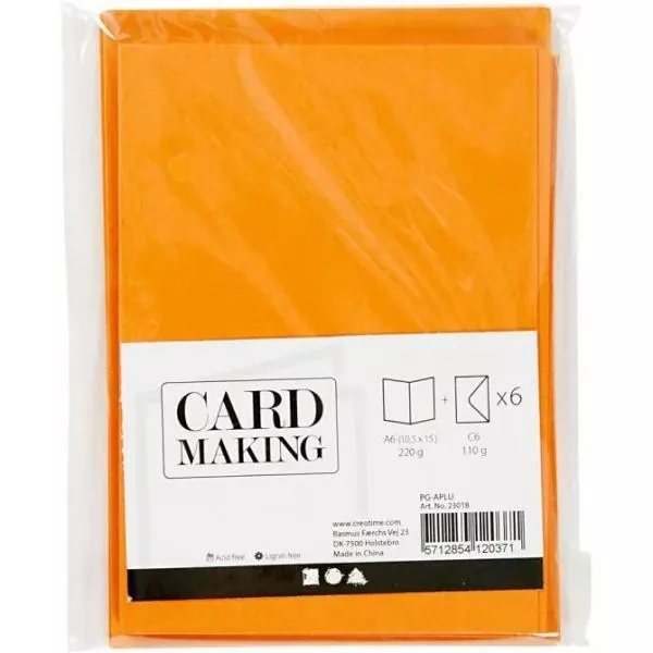 Deco Company, Karten & Kuverts orange