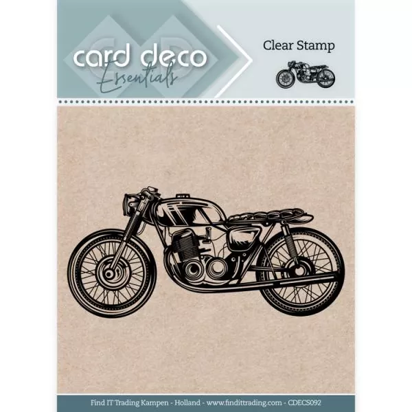 Card Deco Essentials Clear Stamps - Motorrad