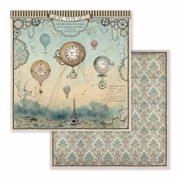 Stamperia, Voyages Fantastiques 12x12 Inch Paper Pack