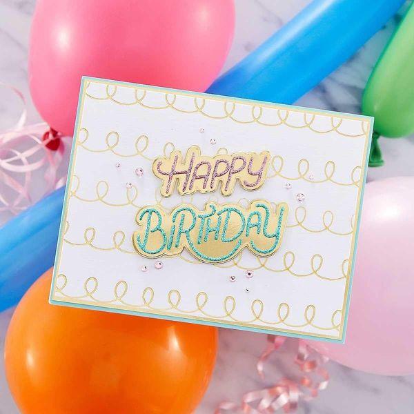 Spellbinders, Stylized Happy Birthday
