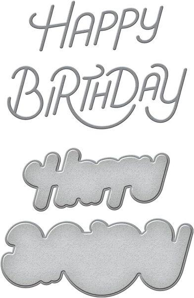 Spellbinders, Stylized Happy Birthday