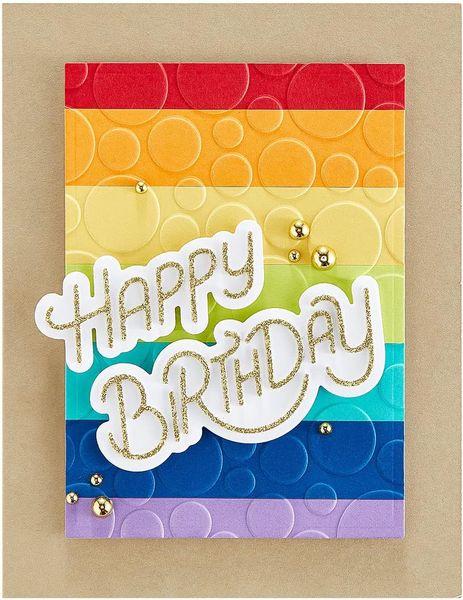Spellbinders, Stylized Happy Birthday