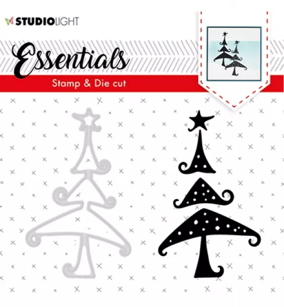 Stamp & Die Cut Essentials Christmas Silhouettes nr.36, Studiolight