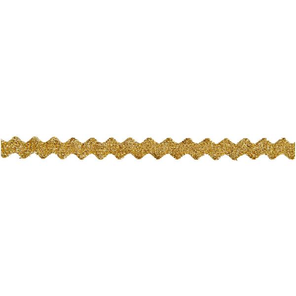 Rico Design, Glitzerband, Wellig Gold