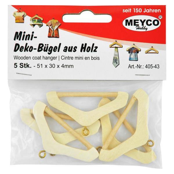 Meyco, Mini-Deko-Bügel aus Holz