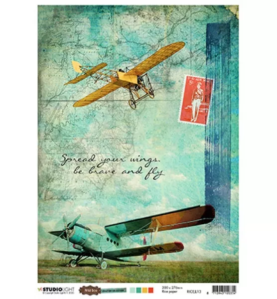 Studio light Just Lou - Rice Paper - Aviation Collection - nr.13