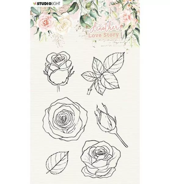 Studiolight Clear Stamp Rose flower Another Love Story nr.1