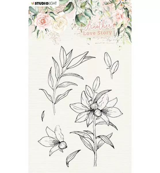 Studiolight Clear Stamp Lily flower Another Love Story nr.4