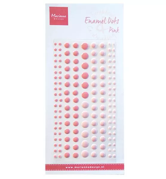 Marianne D Enamel dots: two pink