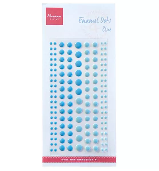 Marianne D Enamel dots: two blue
