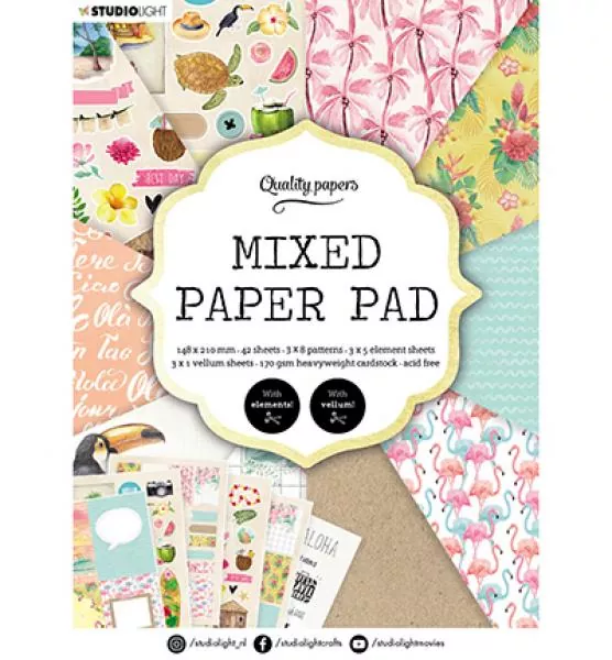 Studiolight Mixed Paper Pad Pattern paper Essentials nr.6