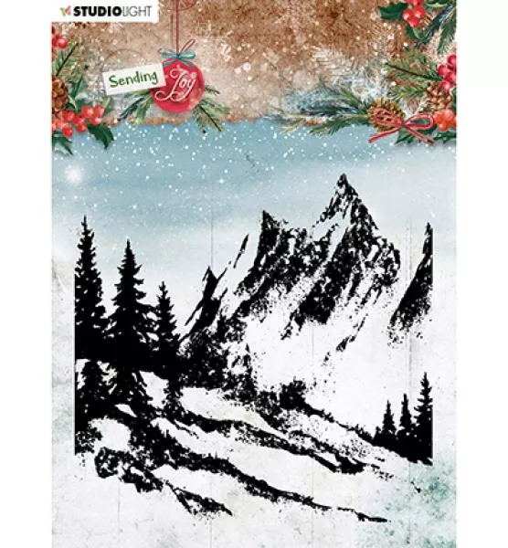 Studiolight Clear stamp Background landscape Sending Joy nr.55