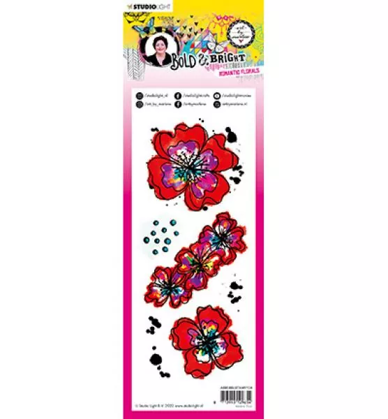 Studiolight Stamp Romantic florals Bold and Bright nr.124