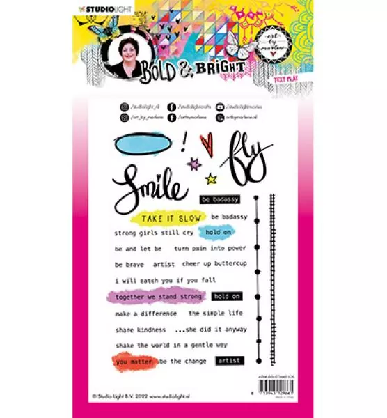 Studiolight Stamp Tekst play Bold and Bright nr.125
