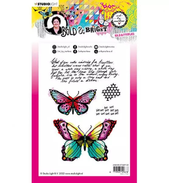 Studiolight Stamp Bold butterflies Bold and Bright nr.126