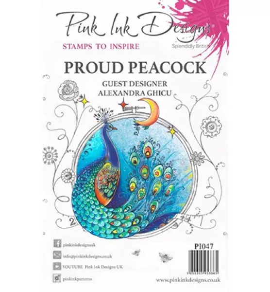 Pink Ink Designs, Proud Peacock