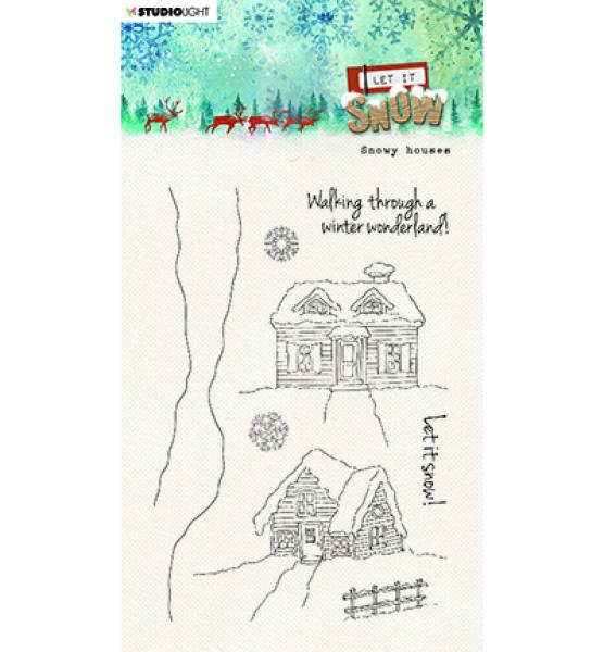 Studiolight, Stempel Snowy houses Let it snow nr.264