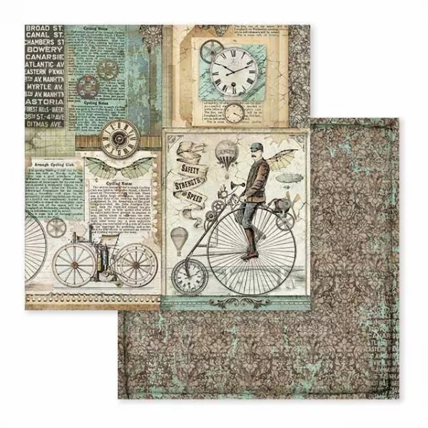 Stamperia, Voyages Fantastiques 12x12 Inch Paper Pack