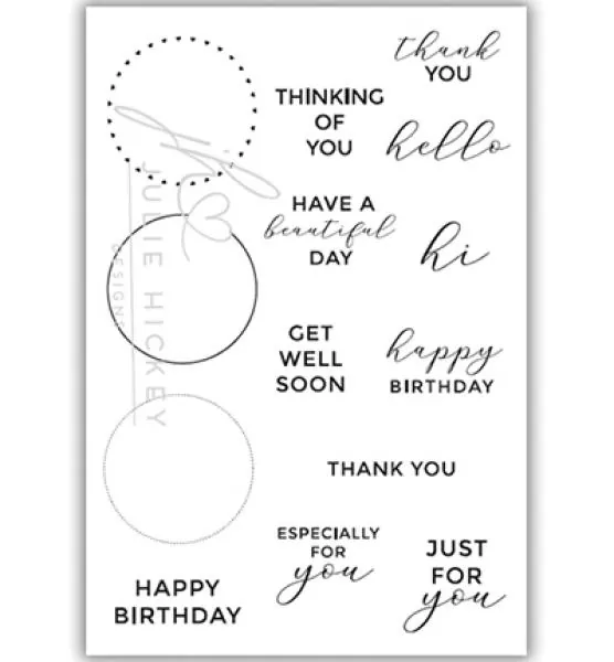 Julie Hickey Stamp Circle Sentiments
