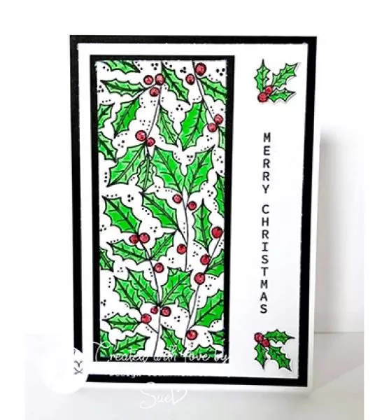 Julie Hickey Stamp Vertical Christmas Sentiments