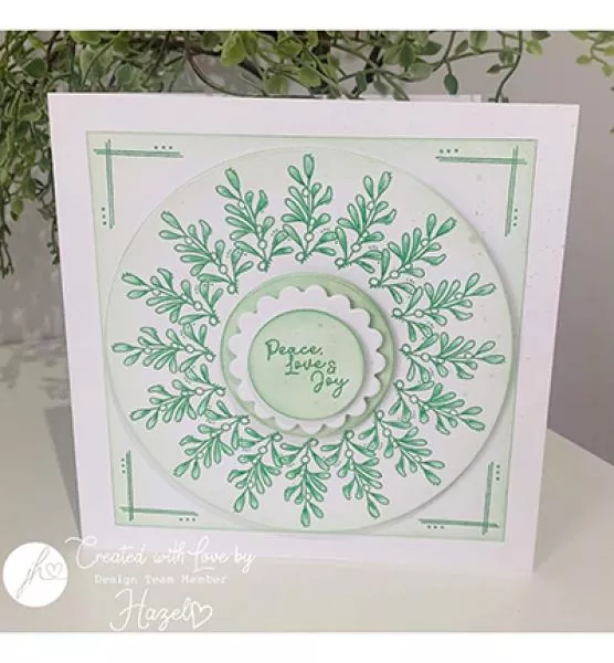 Julie Hickey Stamp Under the Mistletoe