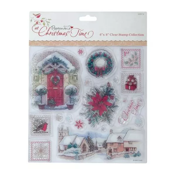 Docrafts, CLEAR STAMPS - At Christmas Time