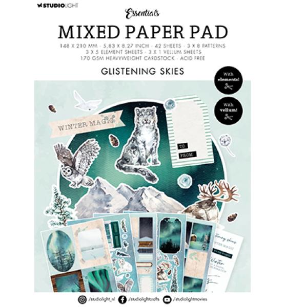 Studiolight • Mixed Paper Pad Glistening skies Essentials nr.27