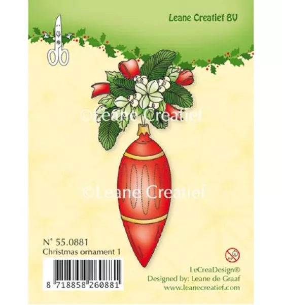 Stempel, Clear Stamp, Christmas Ornament 1, Leane