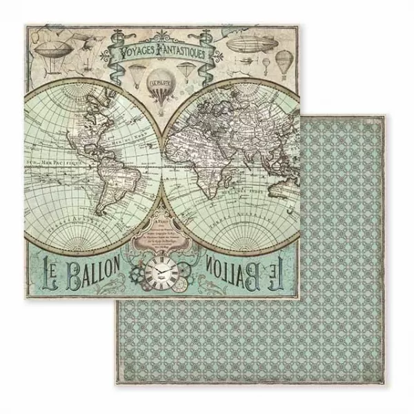 Stamperia, Voyages Fantastiques 12x12 Inch Paper Pack