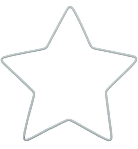 Stafil, Metallform Stern, weiß